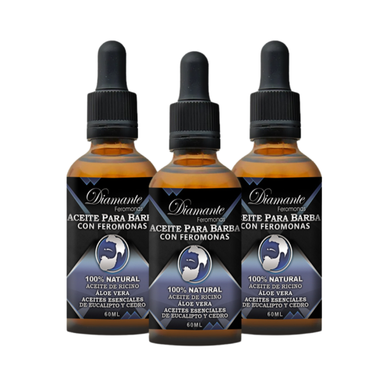 Aceite para Barba con Feromonas 60ml Diamante