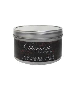 Velas para Masaje con Feromonas Aroma Pasiones de Cacao 4oz Diamante