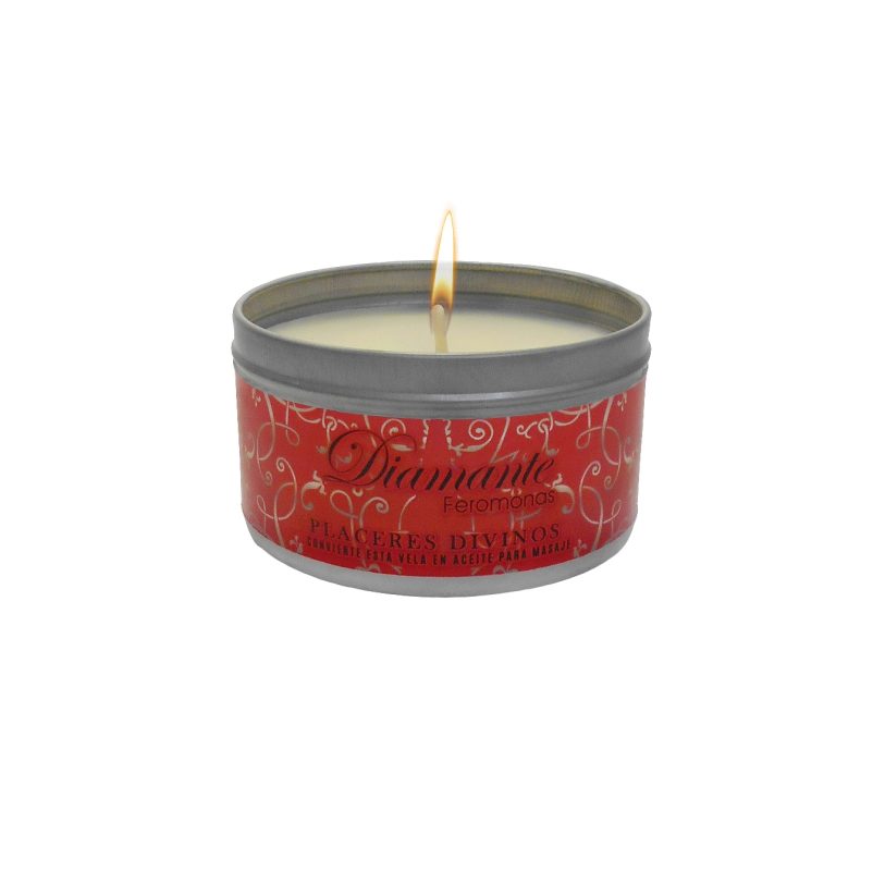 Velas para Masaje con Feromonas Aroma Placeres Divinos 4oz Diamante