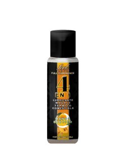 4 en 1 Lubricante y Aceite para Masaje Efecto Térmico Caliente Comestible Sabor Mango 30ml Feel Love