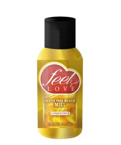 Aceite para Masaje Efecto Térmico Caliente Comestible Sabor Miel 25ml Feel Love