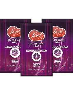 Lubricante Efecto Multi-Orgasmos Comestible Sabor Fresa Sobre 5ml Feel Love