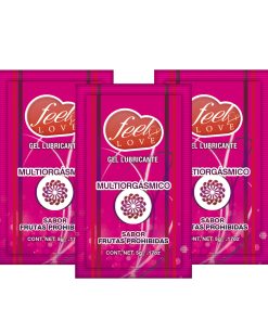 Lubricante Efecto Multi-Orgasmos Comestible Sabor Frutas Prohibidas Sobre 5ml Feel Love