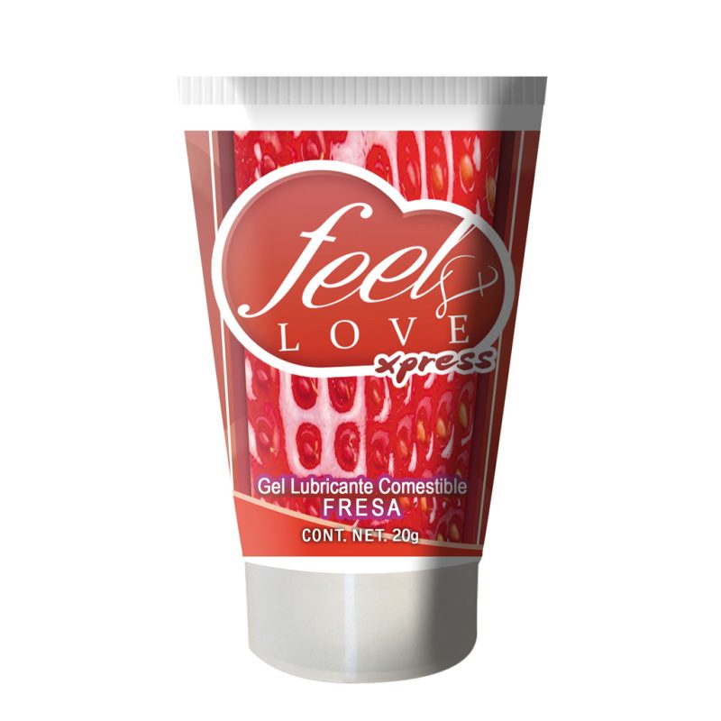Lubricante Comestible Sabor Fresa 20ml Feel Love