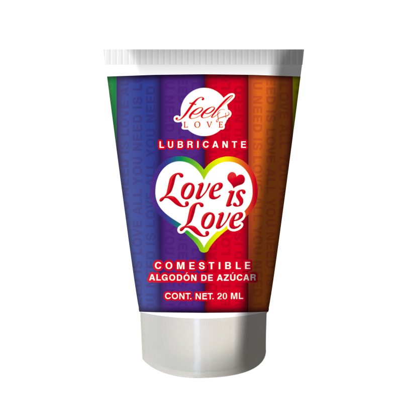 Lubricante Comestible Love Is Love Sabor Algodón de Azucar 20ml Feel Love
