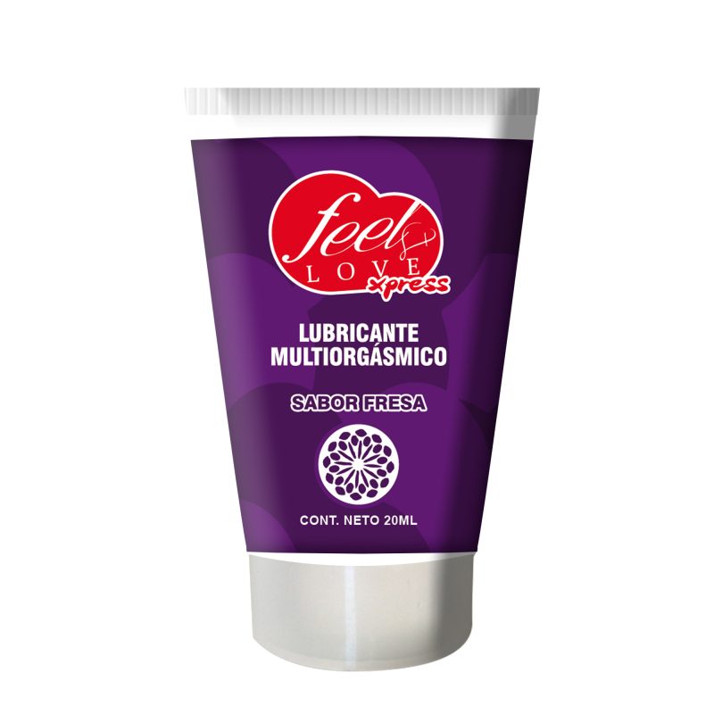 Lubricante Efecto Multi-Orgasmos Comestible Sabor Fresa 20ml Feel Love
