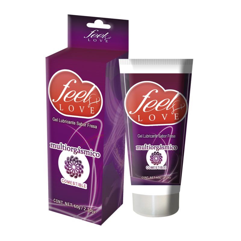 Lubricante Efecto Multi-Orgasmos Comestible Sabor Fresa 60ml Feel Love