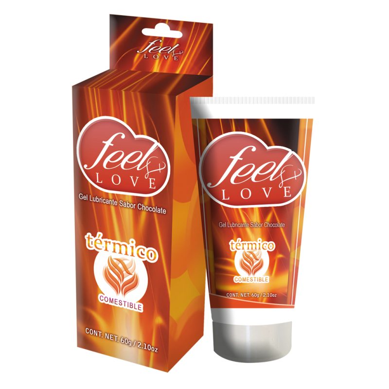 Lubricante Efecto Térmico Caliente Comestible Sabor Chocolate 60ml Feel Love