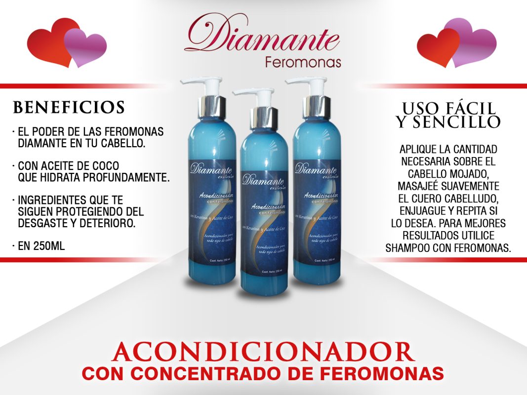 Acondicionador para Cabello con Feromonas 250ml Diamante · fotografía 2