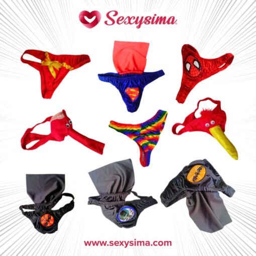 Tanga Disfraz Superhéroes y Sorpresas Varios Modelos