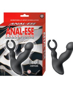 ANAL-ESE COLLECTION SCROTUM & P-SPOT STIMULATOR-BLACK