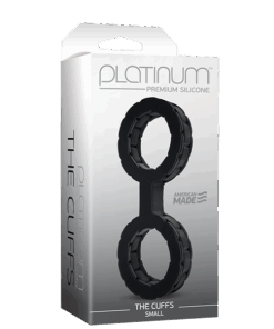 The Cuffs Small Black - Platinum Premium Silicone