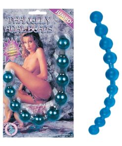 THAI JELLY ANAL BEADS-BLUE