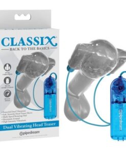 Classix Dual Vibrating Head Teaser Blue Clear