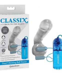 Classix Dual Vibrating Ball Teaser Blue Clear