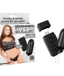 Pipedream Waterproof Remote Control Bullet - Black