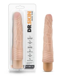 Dr. Skin - Cock Vibe 2 - 9 Inch Vibrating Cock - Beige