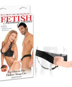 Fetish Fantasy Series For Him Or Her Hollow Strap-On Flesh