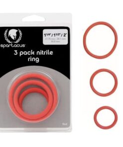 3 Pack Rubber Ring Spartacus - RED