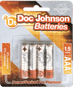 Doc Johnson Batteries - 4 Aaa Orange/Silver