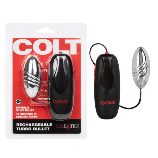 Vibrador tipo Bullet Recargable Colt Turbo Silver 6cm CalExotics