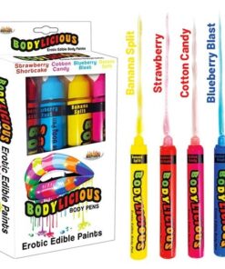 BODYLICIOUS EDIBLE BODY PENS - 4 PK. ASSORTED FLAVORS