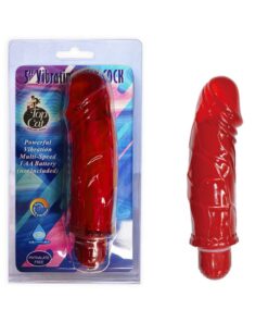 761-RD/WTRPRF 5" VIBRATG JELLY-RED