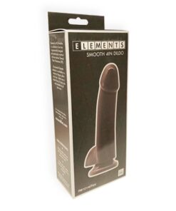 Elements  - Smooth 4 Inch Dildo - Black
