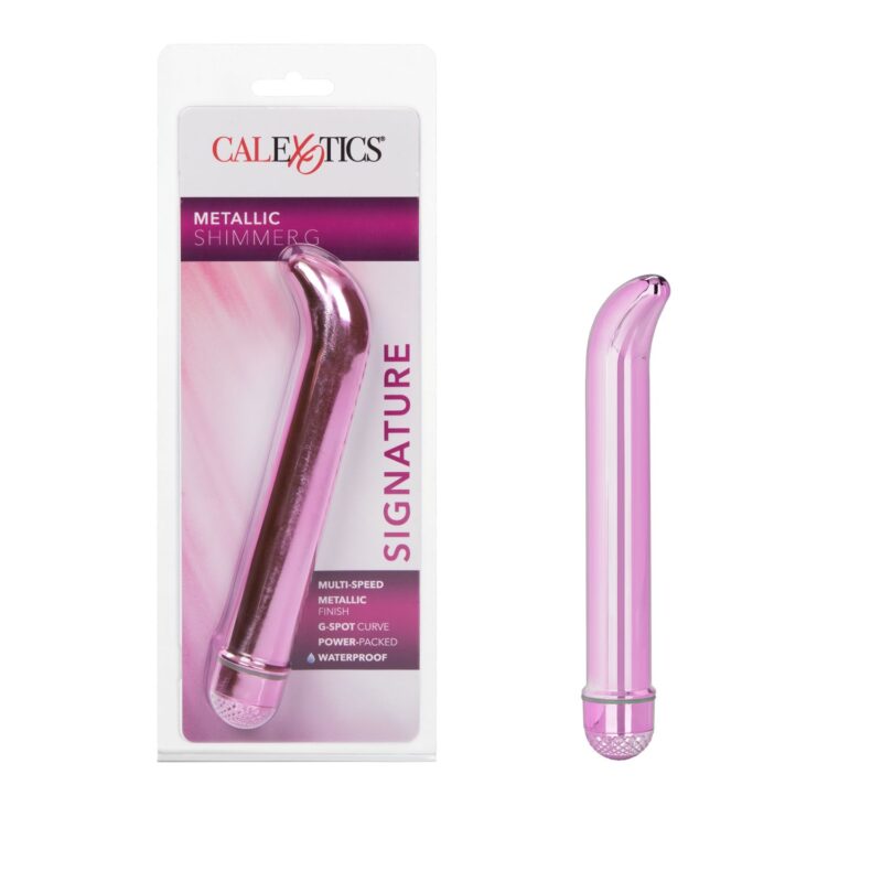Vibrador para Punto G Metallic Shimmer G Pink CalExotics