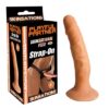 SKINSATIONS - LATIN LOVER SERIES - PLAYFUL PARTNER - STRAP ON DILDO WIH HARNESS - 8"