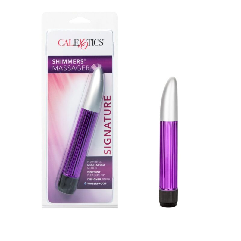 Vibrador de Precisión Shimmers Massager Purple CalExotics