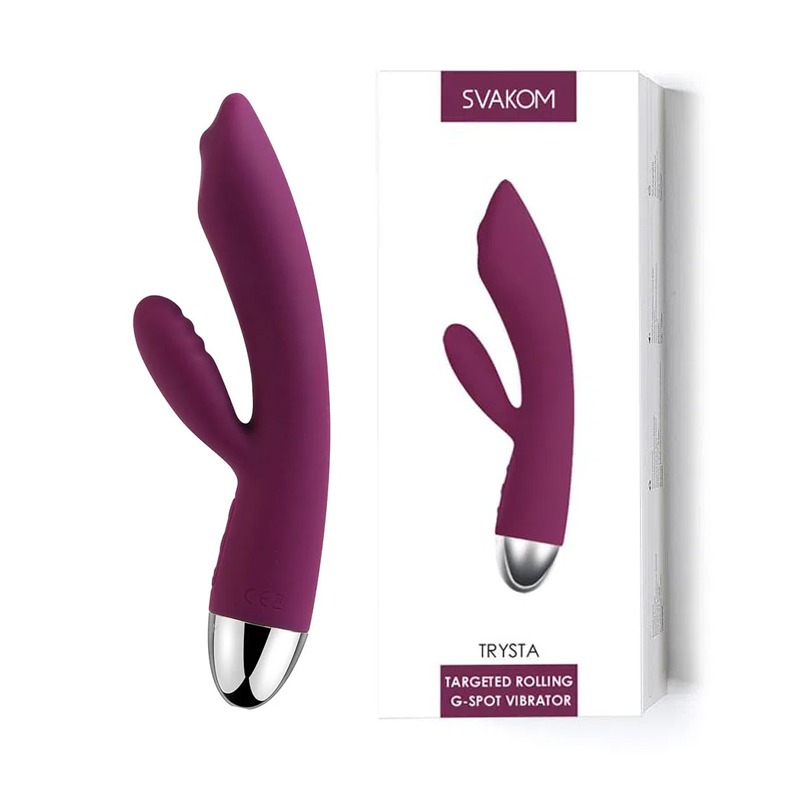 Vibrador Rabbit de Punto G con Función de Rotación Trysta Violet Svakom
