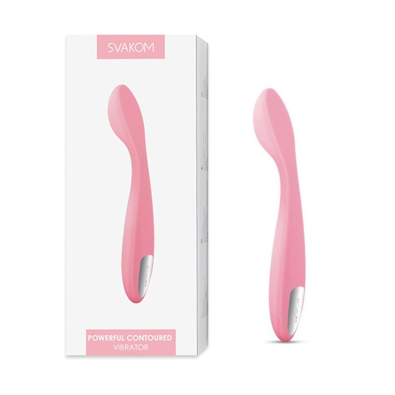Vibrador Curvo de Punto G Keri Pale Pink Svakom
