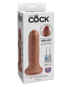 King Cock 6" uncut - Tan