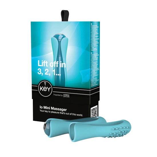 Vibrador Tipo Bala Io Mini Massager Robin Egg Blue Key