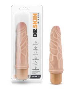 Dr. Skin - Cock Vibe 3 - 7.25 Inch Vibrating Cock - Beige