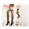 Angelina Nylon Sheer Thigh High - White