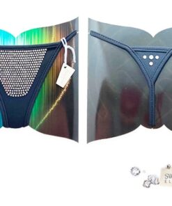 TANGA LYCRA CRISTAL FULL NEGRO