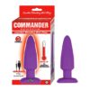 COMMANDER ESSENTIAL VIBRATING HOT PLUG-PURPLE