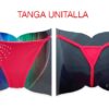 TANGA LYCRA METAL LLUVIA ROJO