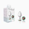 Cheeky Charms-Silver Metal Butt Plug-  Round-Small