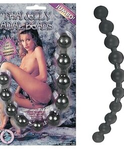 Thai Jelly Anal Beads Black