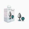 Cheeky Charms-Gunmetal Metal Butt Plug-  Round-Small