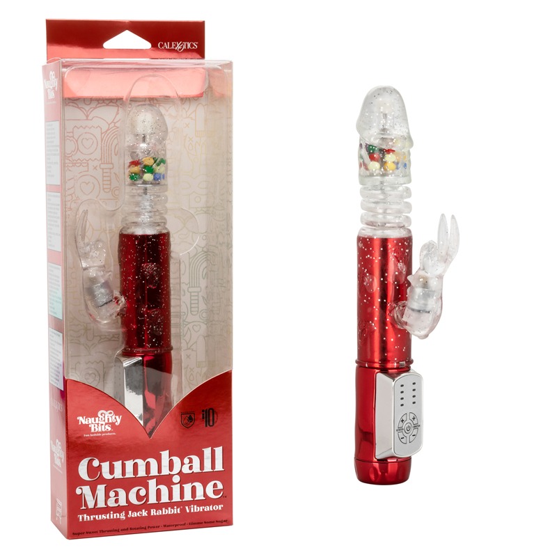 Vibrador Thrusting Jack Rabbit Cumball Machine Rojo CalExotics