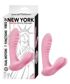 VIBES OF NEW YORK HEAT-UP BUNNY MASSAGER-PINK