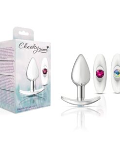 Cheeky Charms-Silver Metal Butt Plug Kit  -Small