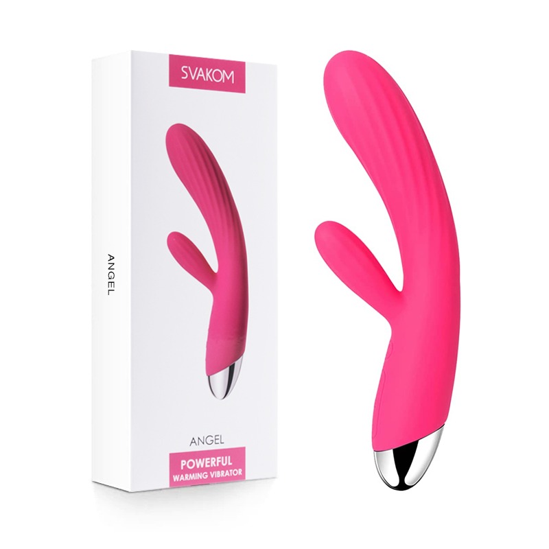 Vibrador Rabbit Térmico Angel Plum Red Svakom