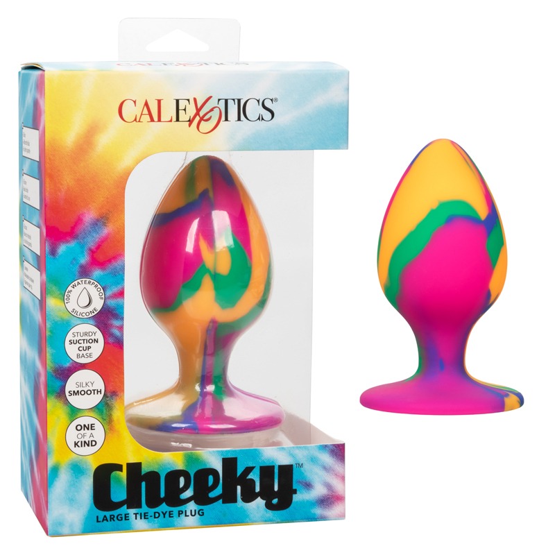 Plug Anal Mediano Cheeky Tie-Dye Multicolor CalExotics