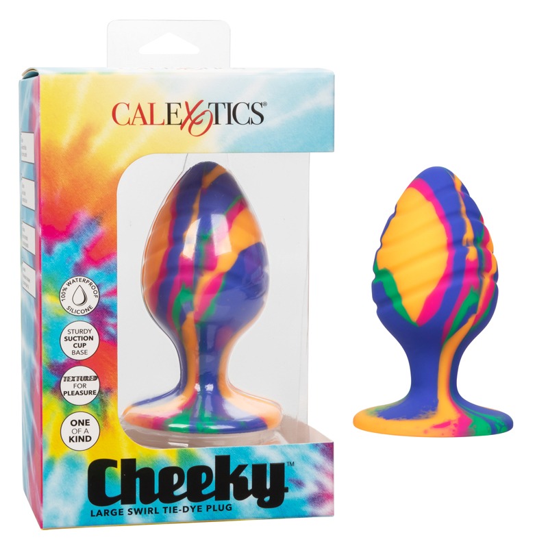 Plug Anal Grande Swirl Tie-Dye Cheeky CalExotics