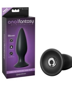 Anal Fantasy Elite Large Rechargeable anal plug-Black